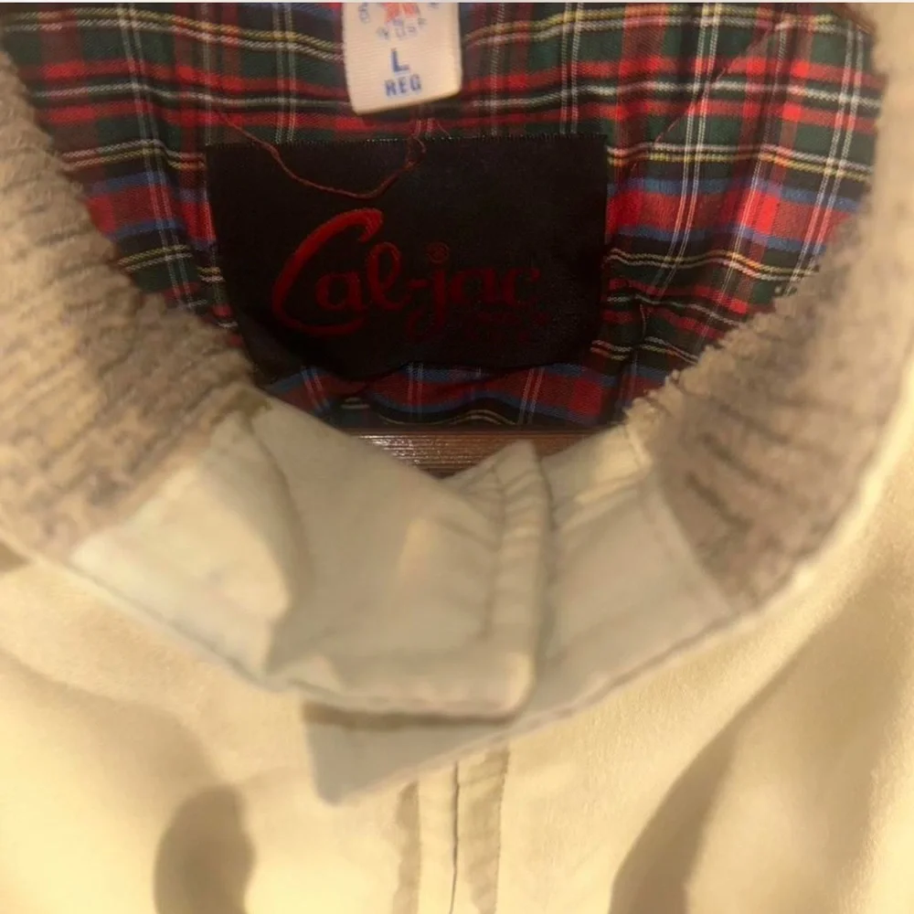 Vintage Tan Bomber Jacket Size Men’s Large